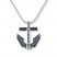 Men's Anchor Necklace Stainless Steel
