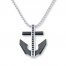 Men's Anchor Necklace Stainless Steel