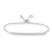 Diamond Bolo Bracelet 1/4 ct tw Round-cut Sterling Silver