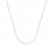 Bead Chain Necklace 14K White Gold 18" Length