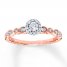 Diamond Engagement Ring 1/4 ct tw Round-cut 10K Two-Tone Gold