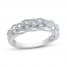 Diamond Anniversary Band 1/5 ct tw Round-cut 10K White Gold