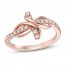 Le Vian Diamond Cross Ring 1/5 ct tw 14K Strawberry Gold