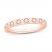 Diamond Anniversary Ring 1/5 ct tw Round-cut 14K Rose Gold