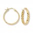 Hoop Earrings 14K Yellow Gold 30mm