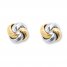 Love Knot Earrings 14K Two-Tone Gold
