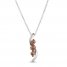 Le Vian Chocolate Diamond Necklace 1/3 ct tw 14K Vanilla Gold 18"