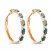 Le Vian Creme Brulee Topaz Hoop Earrings 7/8 ct tw Diamonds 14K Strawberry Gold