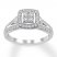 Diamond Engagement Ring 3/8 ct tw Round-cut 10K White Gold