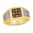 Le Vian Men's Diamond Ring 7/8 ct tw 14K Honey Gold