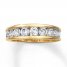 Diamond Wedding Band 1-1/5 cts tw Round-cut 14K Yellow Gold