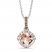 Le Vian Morganite Necklace 1/10 ct tw Diamonds 14K Vanilla Gold 18"