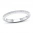 Diamond Wedding Band 1/10 ct tw Round-cut 10K White Gold