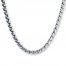 Men's Wheat Chain Stainless Steel Necklace 24" Length