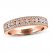 Adrianna Papell Diamond Anniversary Ring 1/3 ct tw Round-cut 14K Rose Gold