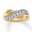 Diamond Ring 3/8 ct tw Round-cut 10K Two-Tone Gold