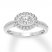 Diamond Engagement Ring 1/2 ct tw Round-cut 14K White Gold