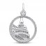 Capitol Building Charm Sterling Silver
