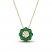 Le Vian Diamond & Emerald Necklace 1/15 ct tw Diamonds 14K Honey Gold