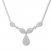 Diamond Teardrop Necklace 1 ct tw Round-cut Sterling Silver