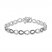Black/Brown/White Diamond Infinity Bracelet 1-1/2 ct tw Sterling Silver 7.25"
