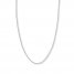 Adjustable 22" Snake Chain 14K White Gold Appx. 1.4mm