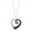 Disney Treasures Nightmare Before Christmas Diamond Necklace 1/5 ct tw Sterling Silver 17"