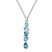 Blue Topaz Necklace Sterling Silver