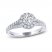 THE LEO Legacy Lab-Created Diamond Engagement Ring 7/8 ct tw Round-cut 14K White Gold