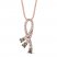 LeVian Milestones Diamond Necklace 3/4 ct tw 14K Strawberry Gold 18"