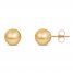 Ball Stud Earrings 14K Yellow Gold 8mm