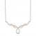 Hallmark Diamonds Necklace 1/5 ct tw 10K Rose Gold/Sterling Silver 18"