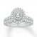 Bridal Set 7/8 ct tw Diamonds 14K White Gold