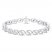 Encircled by Love Diamond Line Bracelet 1 ct tw Round-cut 10K White Gold 7.25"