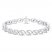Encircled by Love Diamond Line Bracelet 1 ct tw Round-cut 10K White Gold 7.25"