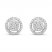 Diamond Stud Earrings 1/2 ct tw 10K White Gold