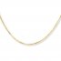 Box Chain Necklace 10K Yellow Gold 22" Length