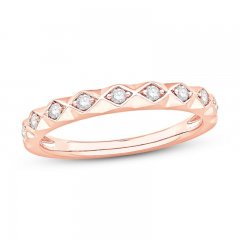 Diamond Anniversary Ring 1/6 ct tw 10K Rose Gold