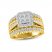 Multi-Diamond Engagement Ring 2 ct tw Princess & Round-cut 14K Yellow Gold