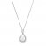 Cultured Pearl Necklace 1/10 ct tw Diamonds Sterling Silver 18"