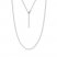 16" Adjustable Rope Chain 14K White Gold Appx. 1.55mm