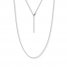 16" Adjustable Rope Chain 14K White Gold Appx. 1.55mm