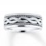 Wedding Band 10K White Gold 7.5mm