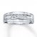 Men's Diamond Band 1/4 ct tw Round-cut 10K White Gold