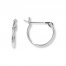 Hoop Earrings 14K White Gold