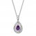 Convertible Amethyst Necklace Sterling Silver