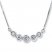 Diamond Necklace 1/4 ct tw Round-cut 10K White Gold