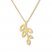 Leaf Necklace 10K Yellow Gold