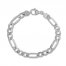 8" Figaro Link Bracelet 14K White Gold Appx. 3.2mm