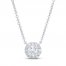 Lab-Created Diamonds by KAY Necklace 1/2 ct tw 14K White Gold 19"